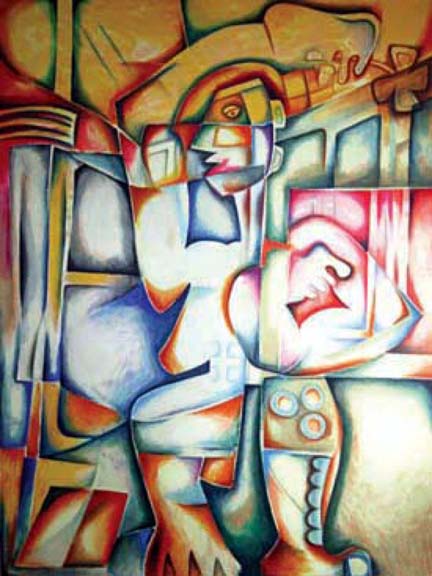 Alexandra Nechita、Luceafarul、希少画集画、新品額装付 Alexandra Nechita、Luceafarul、希少画集画、新品額装付